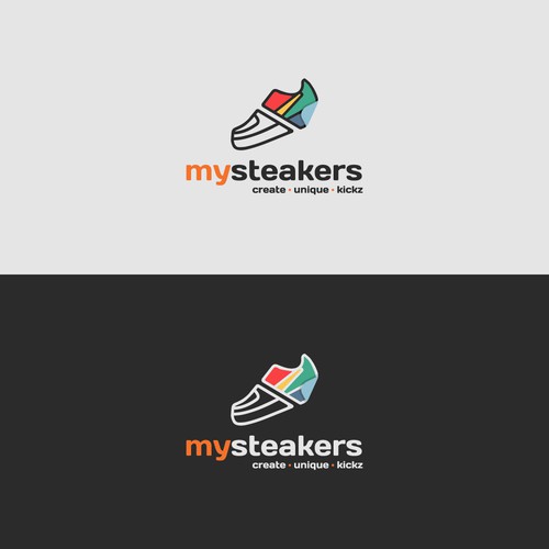 Create a hip and young logo for a unique SNEAKER DIY product Design réalisé par MikeeWk