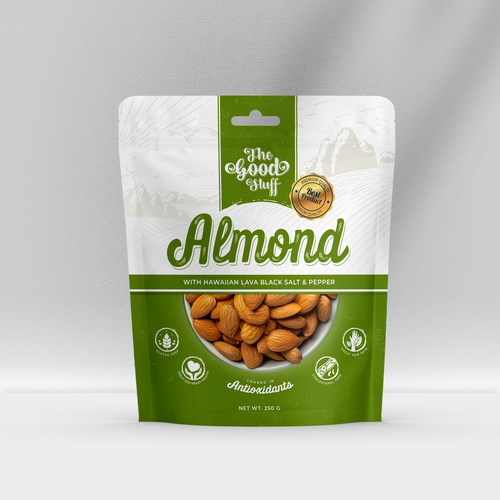 Design a standout packaging for a Nuts & Seeds Standee Pouch Design por Kedaigraphic