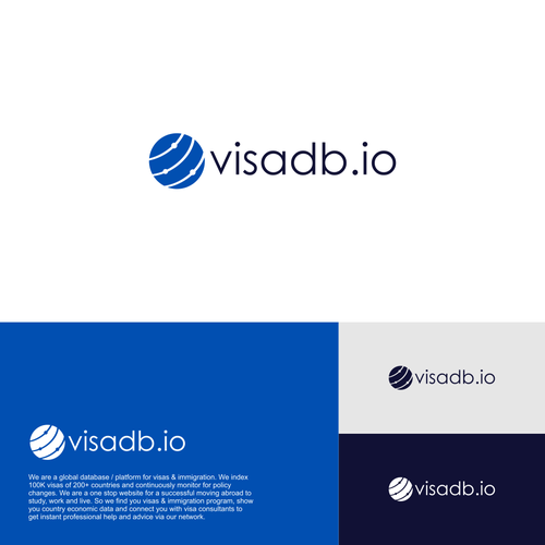 Global visa & immigration platform needs a LOGO. Design by Vanessa Bañares