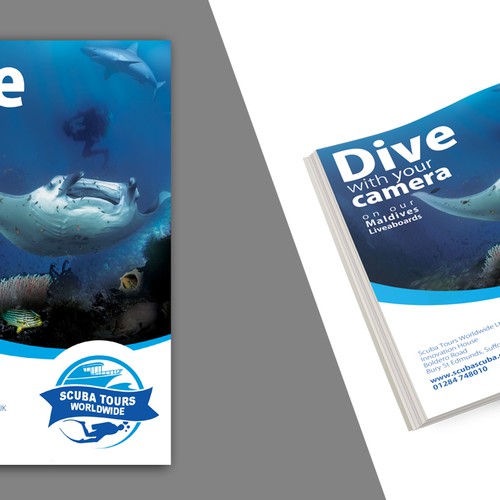 Design an A5 Print advert for a Scuba Diving Travel Company for an ...