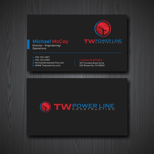 Business Card for a high voltage company Design by prosenjit_P