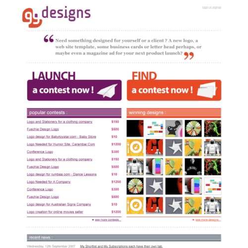 Logo for 99designs Design by whoa!