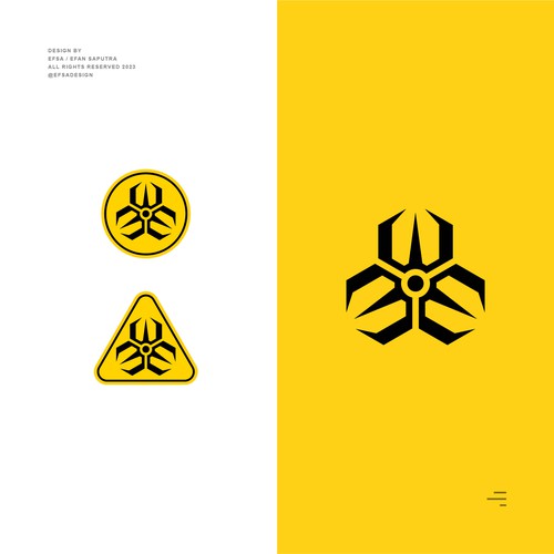 AI Warning/Hazard Symbol Design by Efsa