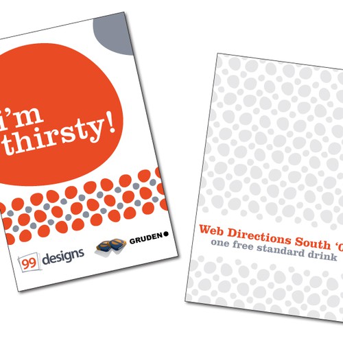 Design the Drink Cards for leading Web Conference! Design by trafficlikeme