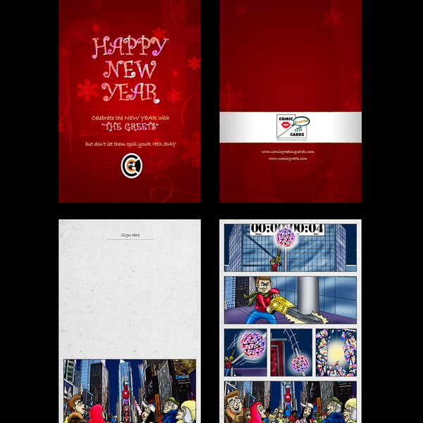 Help Comic Greeting Cards with a new card or invitation