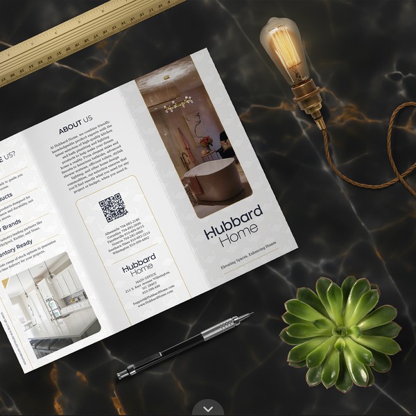 Luxurious Trifold Brochure for Hubbard Home