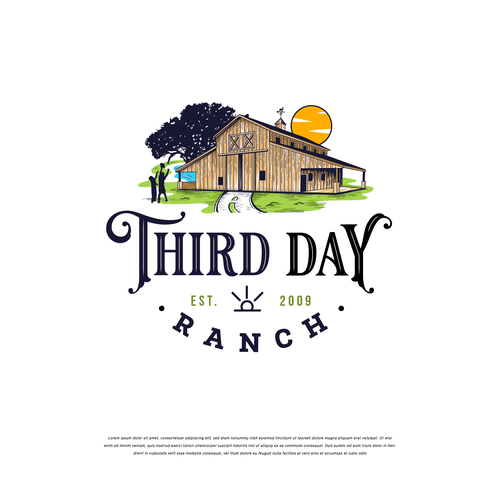 Capture essence of Texas ranch experience in new Third Day Ranch logo Diseño de chusnanlutfi