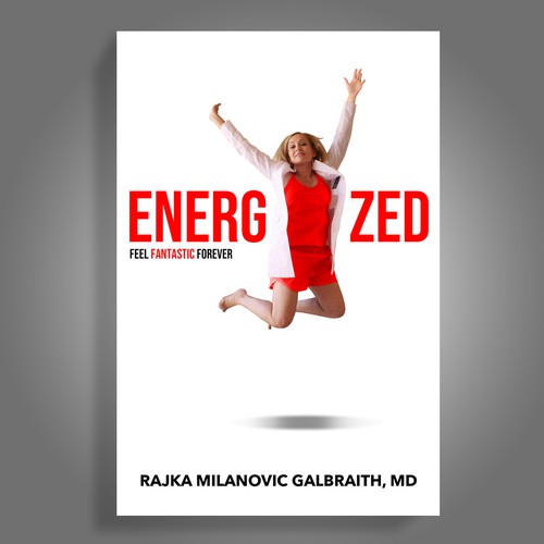 Design a New York Times Bestseller E-book and book cover for my book: Energized Diseño de Mr.TK