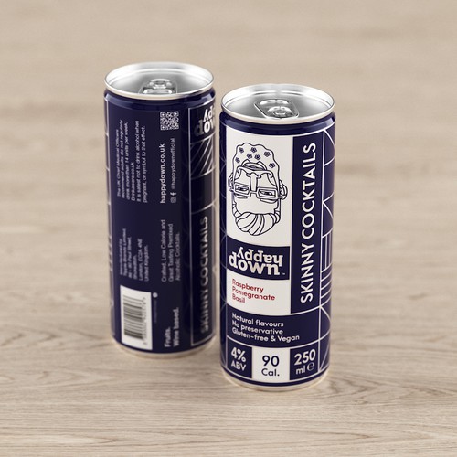 Premium Slim Can Packaging Design for a Global Award Winning Premixed Alcoholic Cocktail Brand Design by eolinart