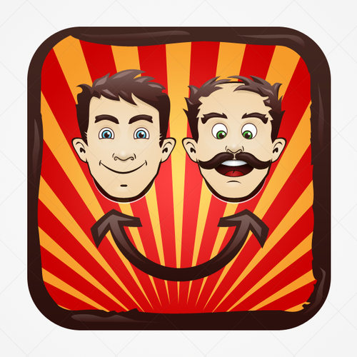 icon or button design for Face Shuffler Design by pixaroma