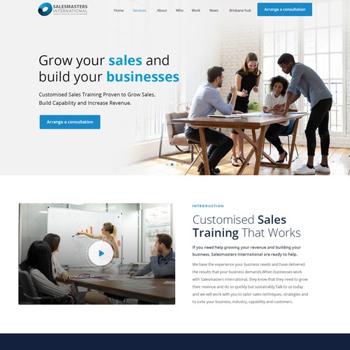 Create an engaging website for a world leading sales consulting company Design von sandy#ogma