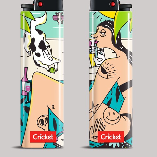 Create illustrations for a limited collection of Cricket Lighters (Multiple Winners) Design by BarbaraKu