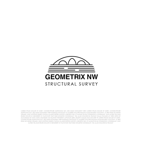 Bridge Construction Logo for Geometrix NW Design by Optima Amin