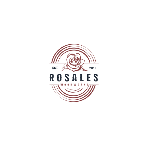 Rose - Outline - Wordmark Logo Design by Sam.D