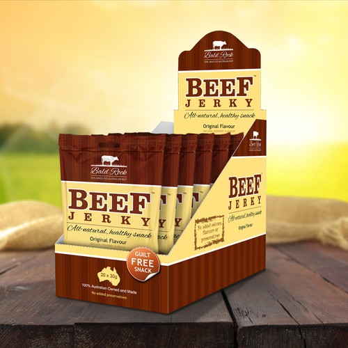 Beef Jerky Packaging/Label Design Diseño de g3mrk