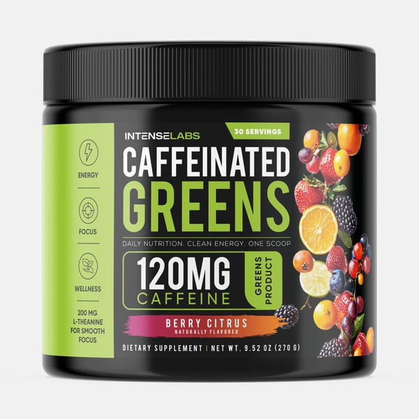 Premium Label Design for Greens Supplement