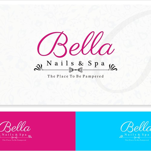 logo for Bella Nails & Spa | concurso Logotipos