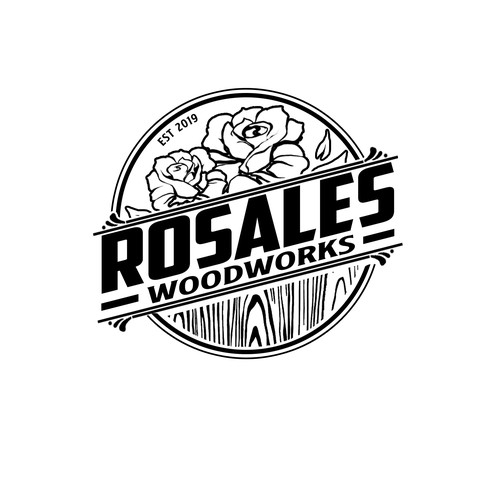 Rose - Outline - Wordmark Logo Design by mixi_po