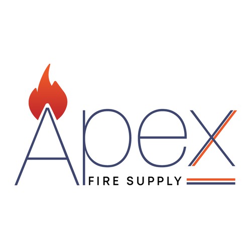 Apex Fire Supply Logo Wanted-ontwerp door hbn426