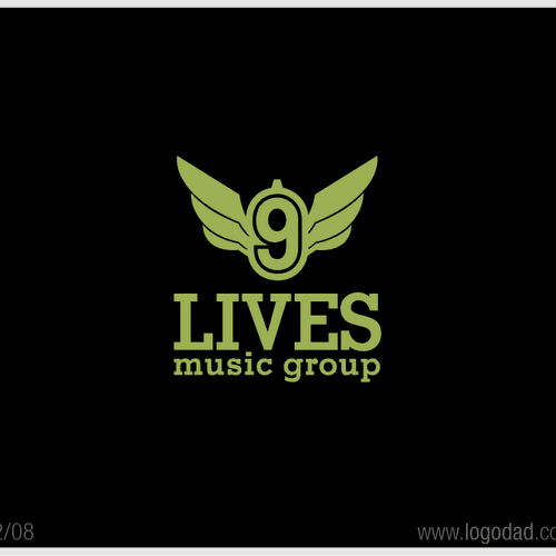 Design di 9 Lives Music Group Record Label LOGO di logodad.com