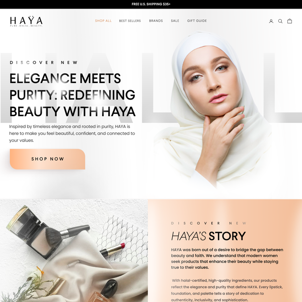 beauty website design