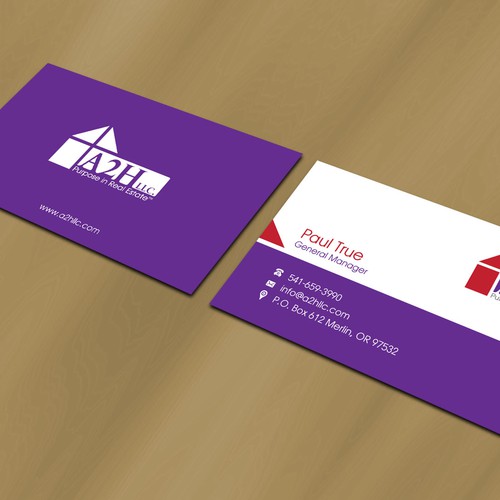 Create a winning business card design for Real Estate with a purpose Design by Dezero