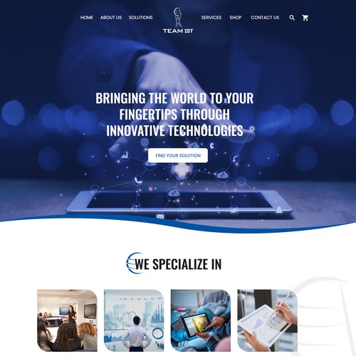 Technology Solutions Provider Website Design Framework Design by Jyotsna Dutta