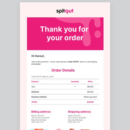 Email contest entry by Julie ✨