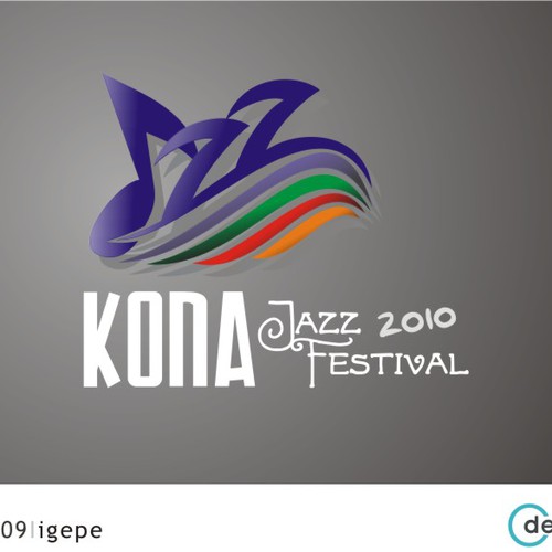Logo for a Jazz Festival in Hawaii Diseño de igepe