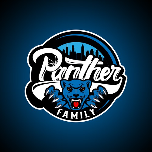 Basketball Logo for Team 'Panther Family' - Your Winning Logo Featured on Major Sports Network-ontwerp door TR photografix