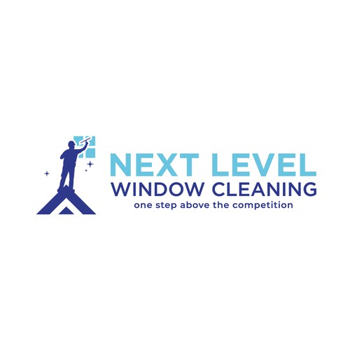 eye-catching window cleaning logo, appeals to homeowners. Design by sriredjeki