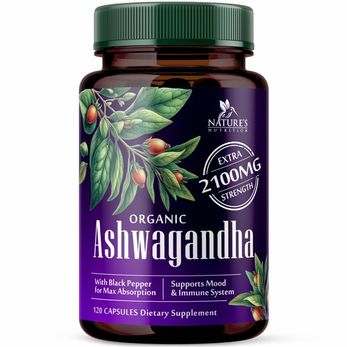 Ashwagandha Design Needed for Nature's Nutrition Design by GenScythe