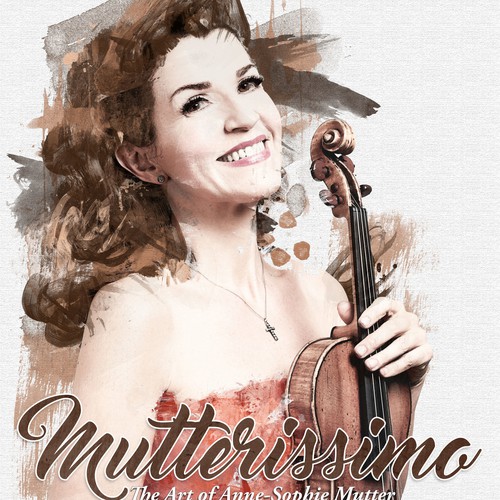 Illustrate the cover for Anne Sophie Mutter’s new album Design by Jake Tucker