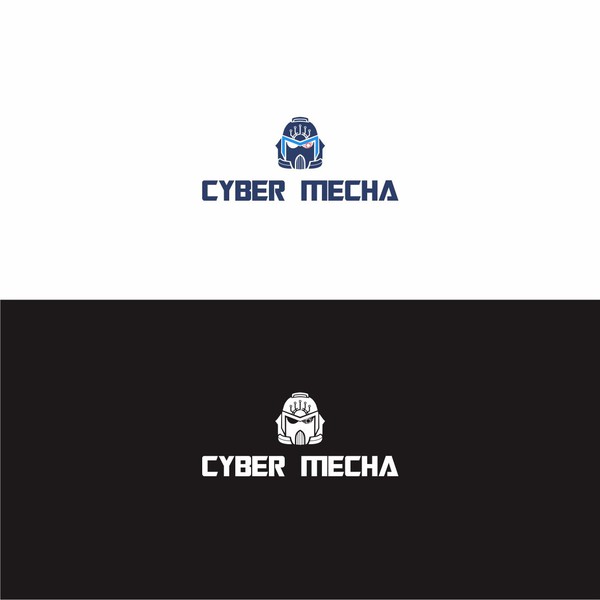 Cyber Mecha (Robot) Logo for Cyber Security Blog