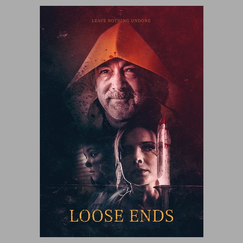 LOOSE ENDS horror movie poster Diseño de Ryasik Design
