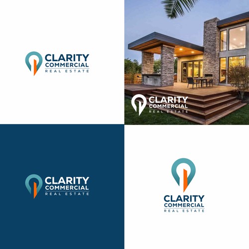 Logo + Brand Guide for Clarity Commercial Real Estate Design by Brain.co