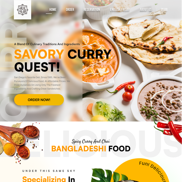 restaurant website