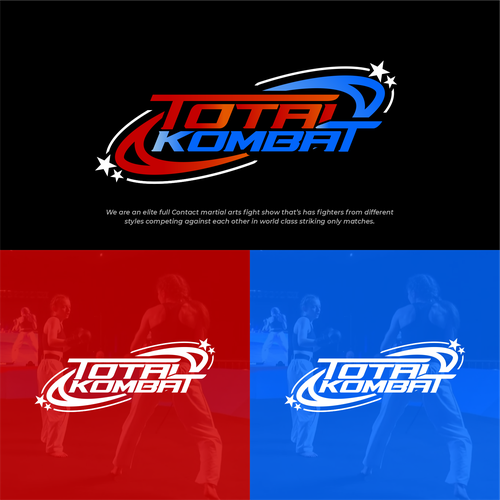 Martial arts fight show logo Design by Dawnart