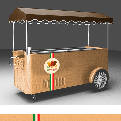 I need a design to customize ice cream cars with logo Di Antonio Gourmet Design by Bruno Nascimento