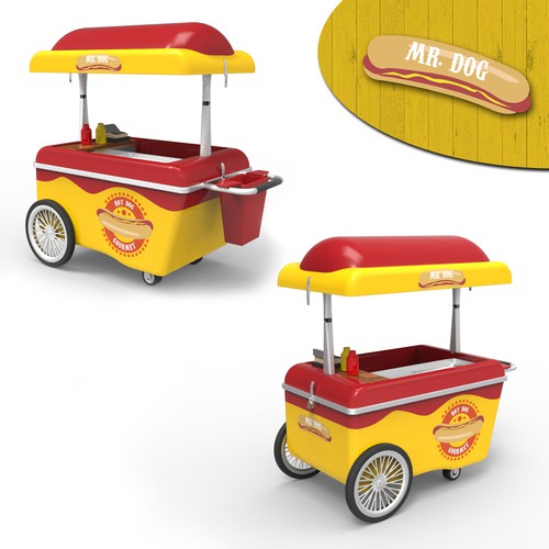 Food Cart To Sell Gourmet Hot Dog Design by cs.marton