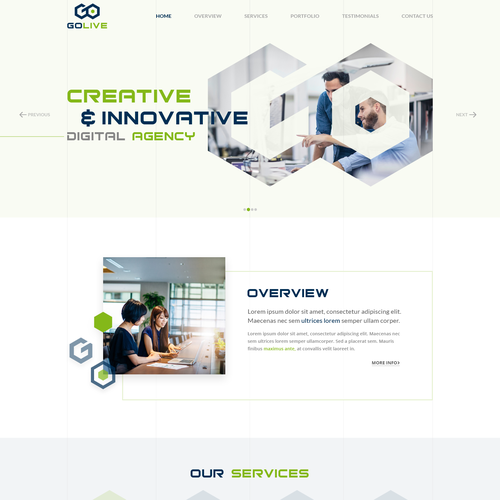 Proposta di design per un contest della categoria Design di sito web realizzata da SAG Kala