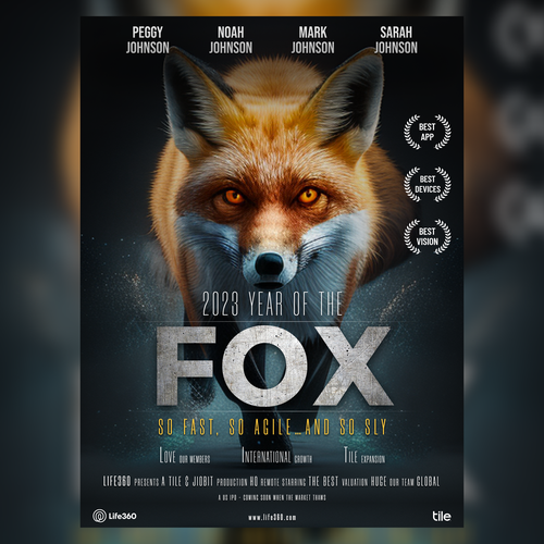 Design di Life360 2023 Year of the Fox Poster di Designer Anuragd