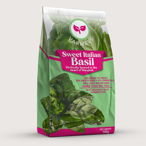 Designs | A bag of Italian Basil! For Varmers - vertical farmers ...