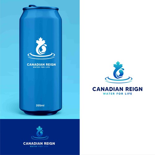 Logo design for a Canadian Canned Water Diseño de sunshine_design