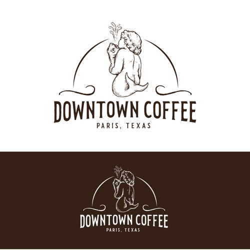 Vintage, Retro Iconic design with an artistic flare for Downtown Paris, TX Coffee House Design por lindt88