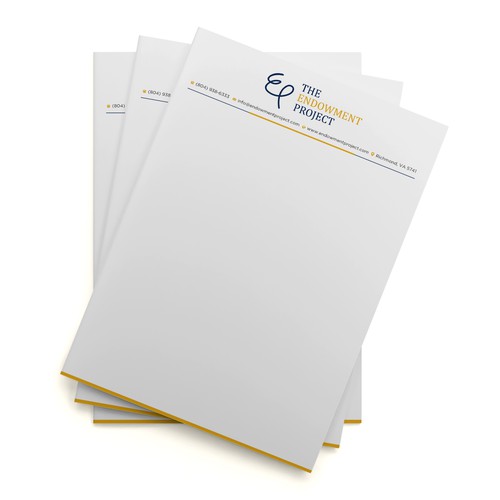 Clean, simple note design, The Endowment Project Design by prosenjit_P