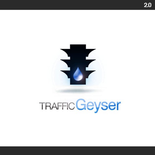 T-R-A-F-F-I-C   g-e-y-s-e-r  Logo Design by frank jefferis