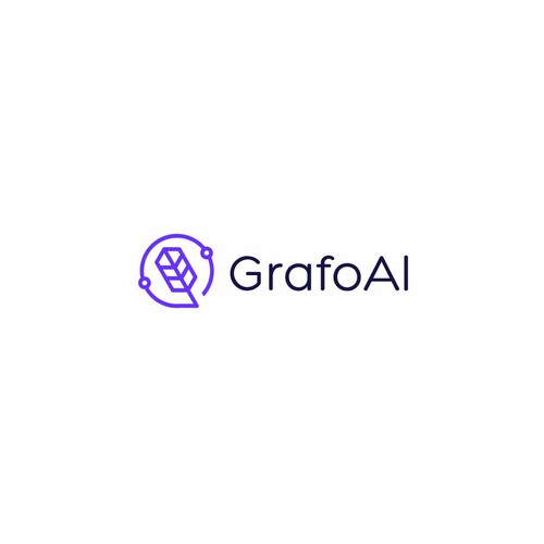 GrafoAI | Artificial Intelligence Writer Logo Design by Thunderboi