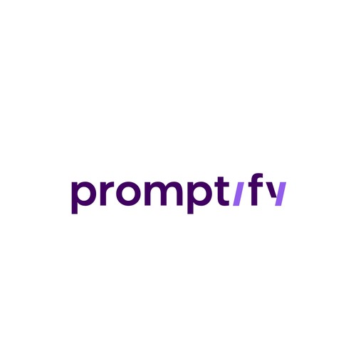Modern, Simple and Sleek Logo for Promptify.com Design by The Gunner