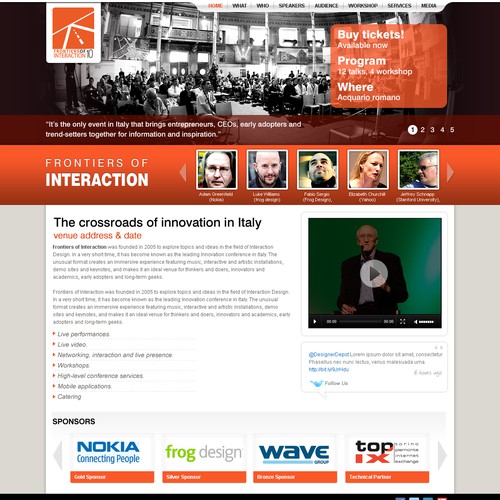 Powerful Technology Conference Website Design by Ananya Roy